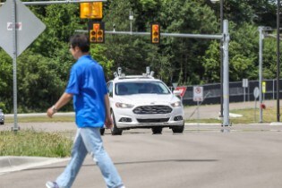 Autonomous Vehicle Testing at Mcity